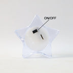 Star-Shaped LED Candles – Flameless Battery-Operated Set of 6