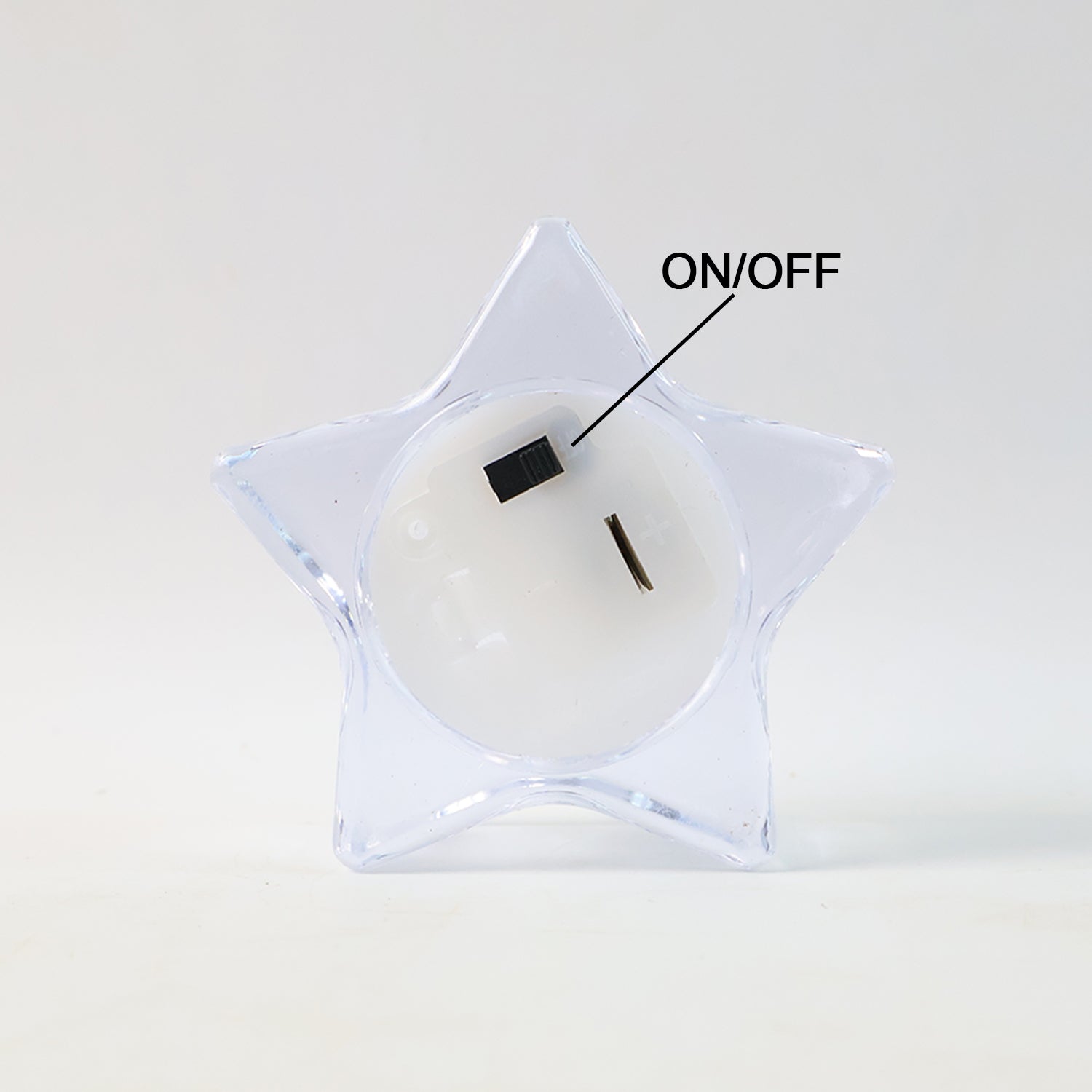 Star-Shaped LED Candles – Flameless Battery-Operated Set of 6