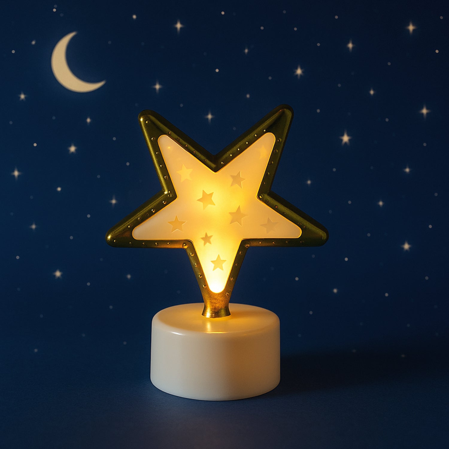 Star Shaped Flameless LED Candles – Set of 4 for Home Decor