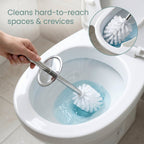 Toilet Cleaning Brush Ð Durable with Long Handle and Holder