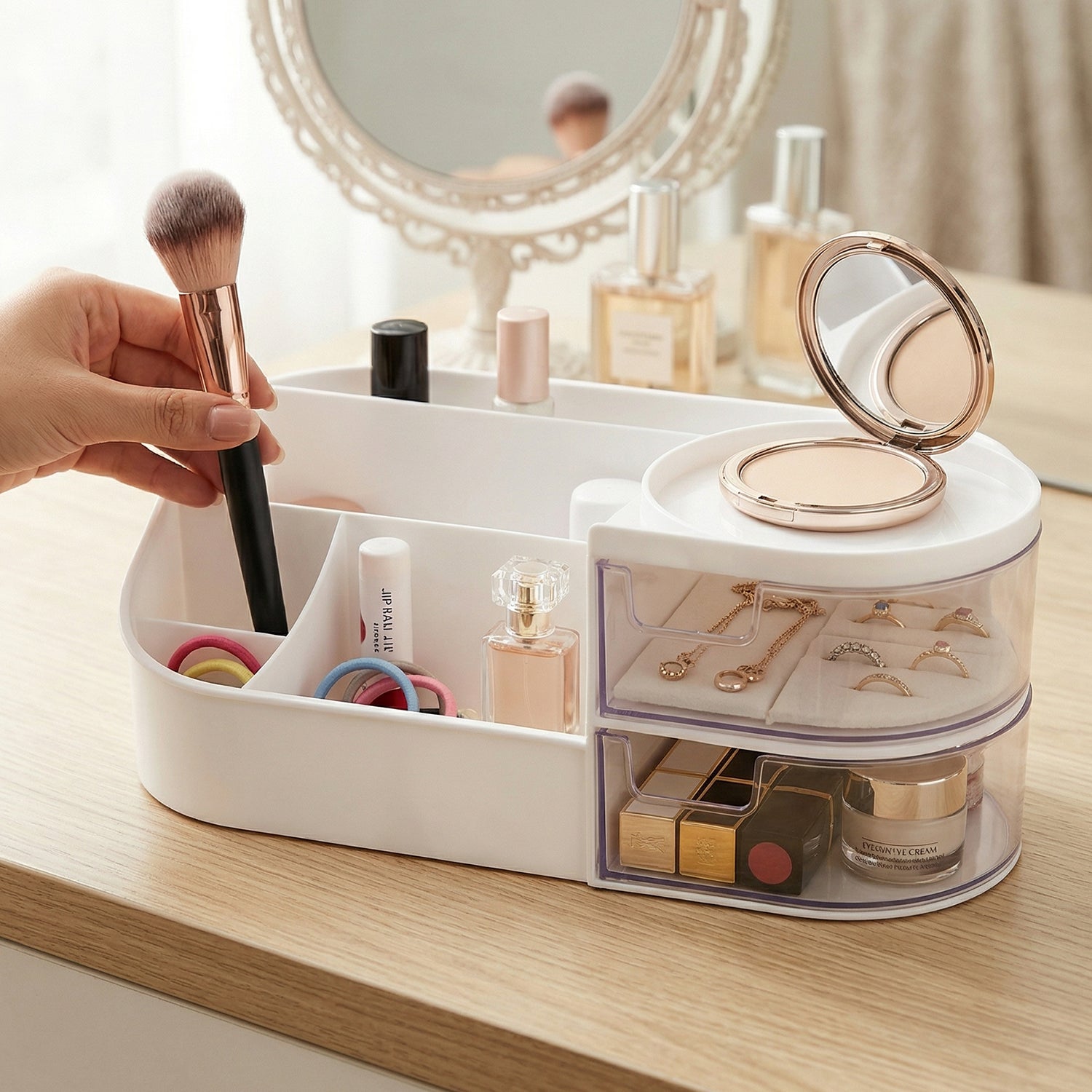 Multipurpose Makeup Organizer – Space-Saving Storage with Drawers
