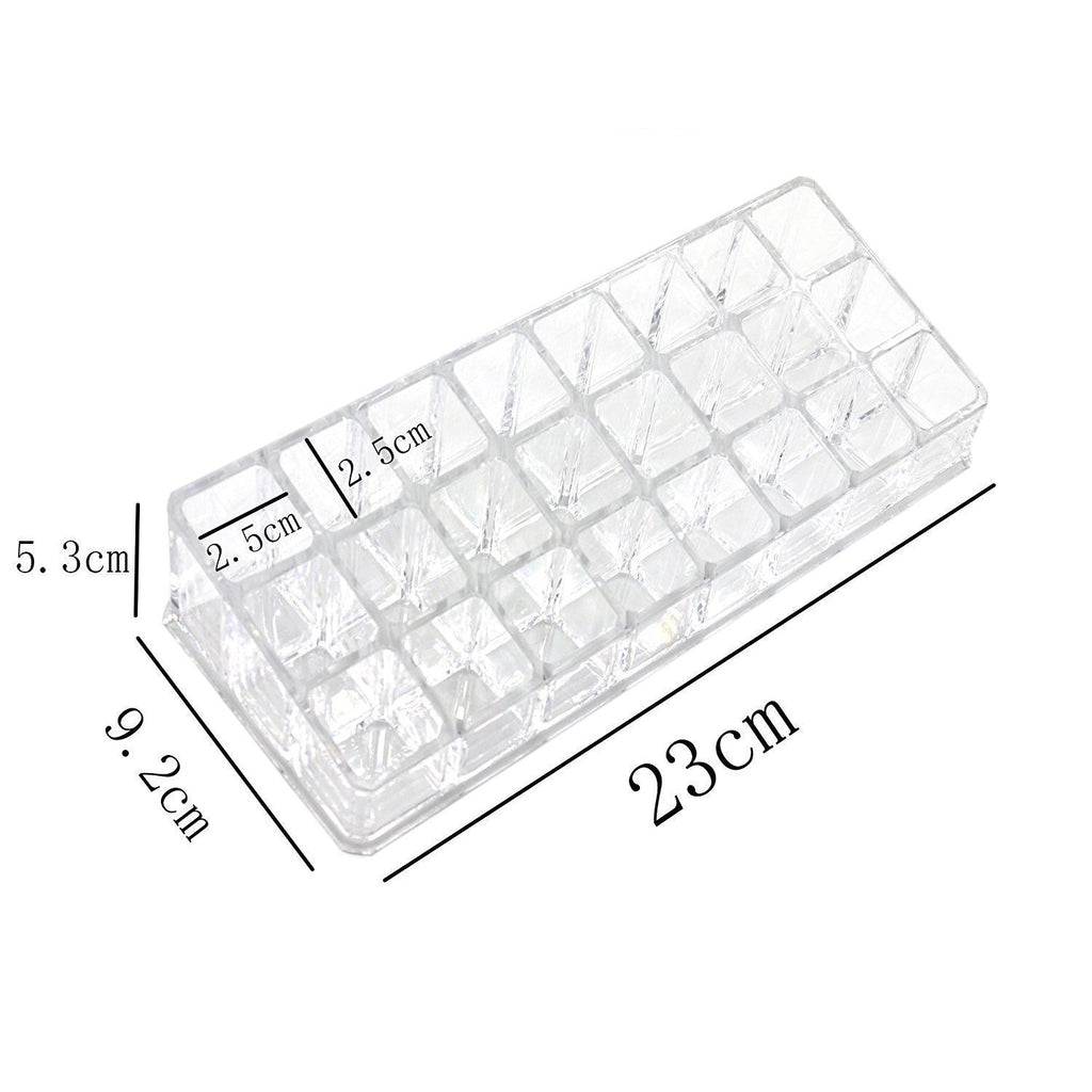Acrylic Lipstick Holder – 24 Section Cosmetic Organizer | Organivo