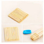 Bamboo Toothpicks – Eco-Friendly Reusable Dispenser Box | Organivo