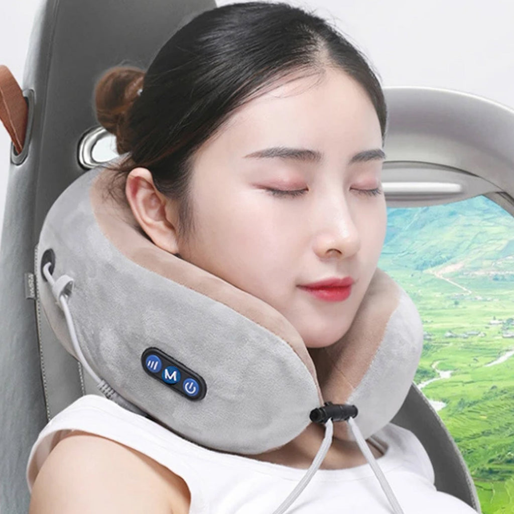 U-Shaped Electric Neck Massage Pillow Ð Cordless & Rechargeable