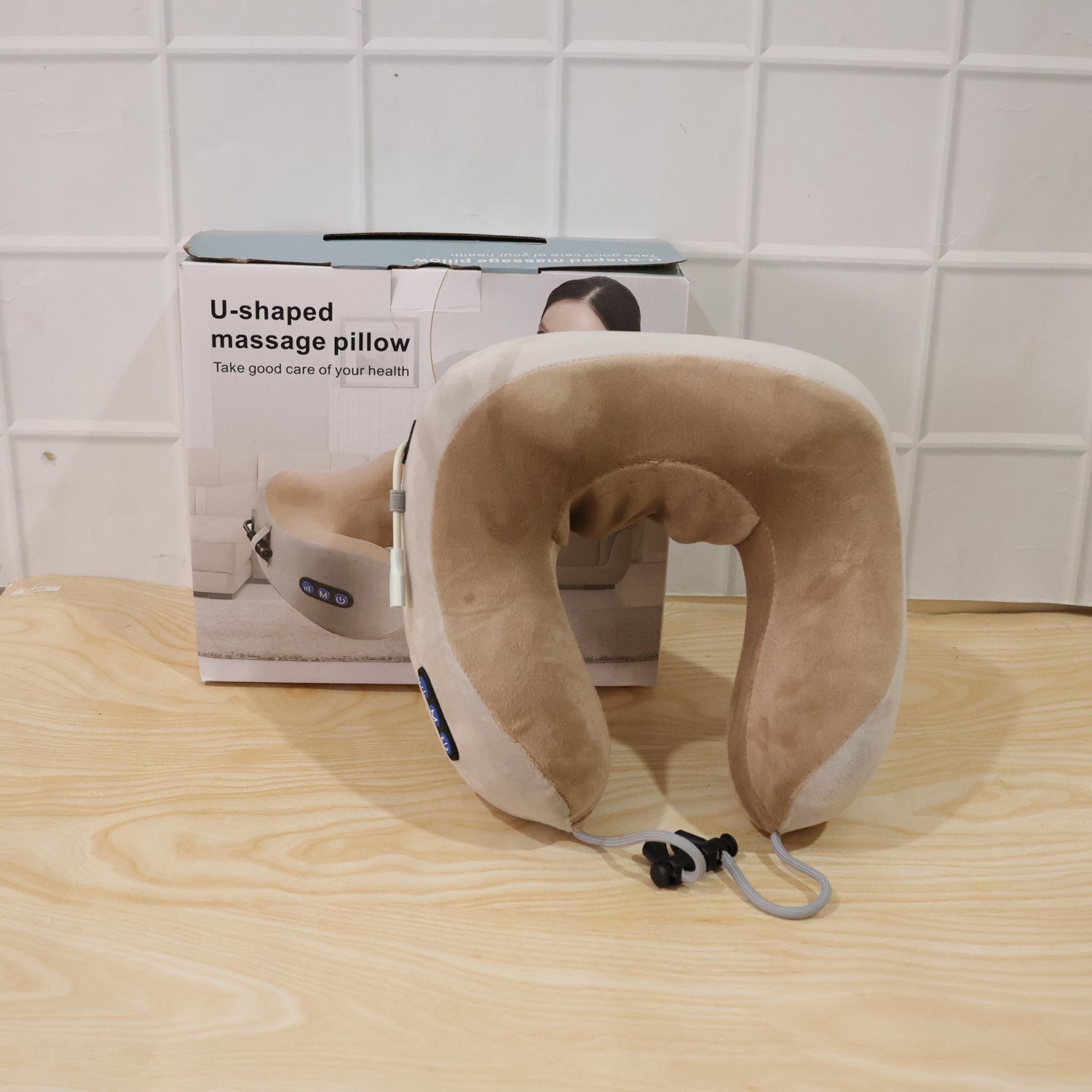 U-Shaped Electric Neck Massage Pillow Ð Cordless & Rechargeable
