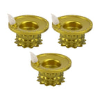 Water Sensor LED Diyas Set – Flameless Golden for Festive Decor