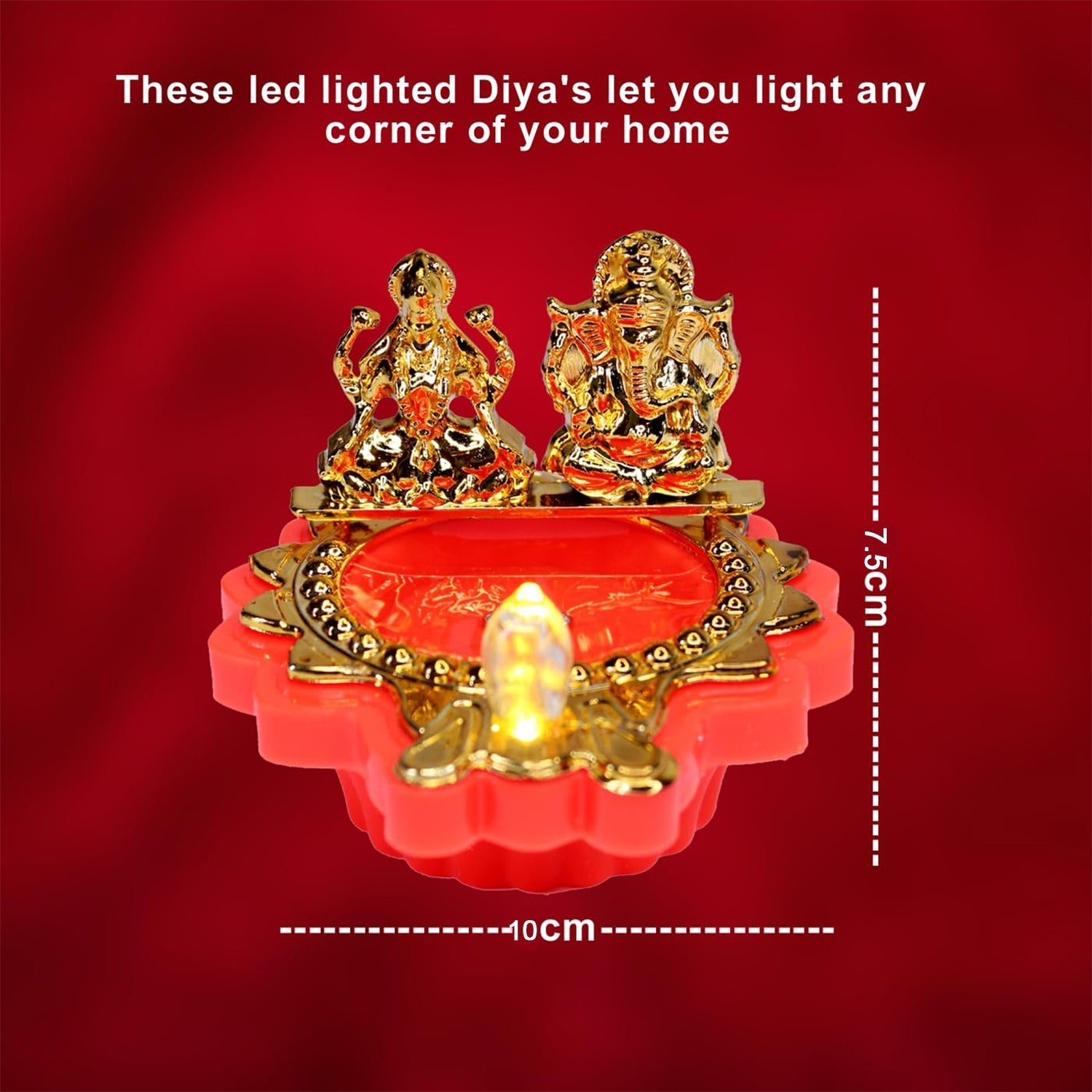 Water Sensor LED Diya – Flameless Decorative Diwali Light