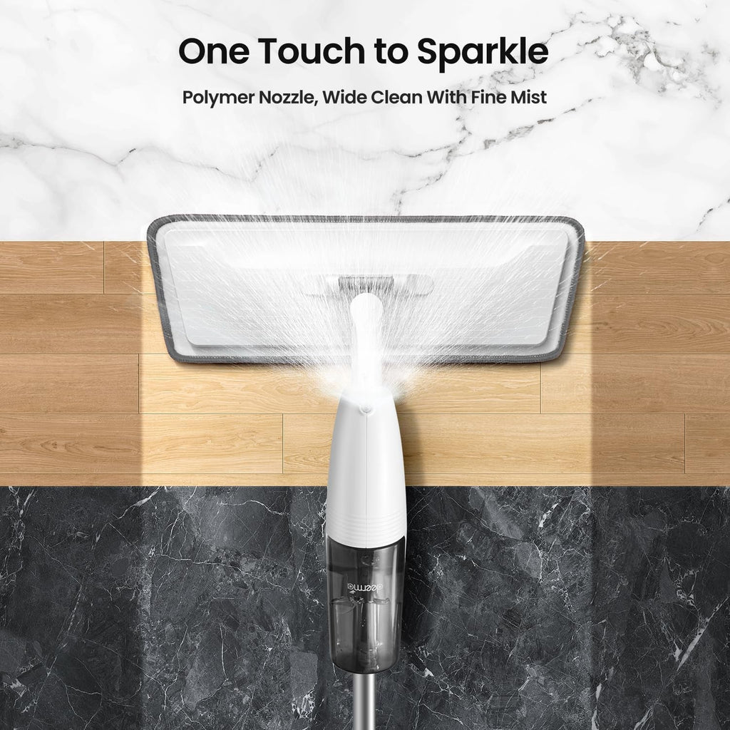 Multipurpose Spray Flat Mop – Easy Handle & Reusable Microfiber Pad