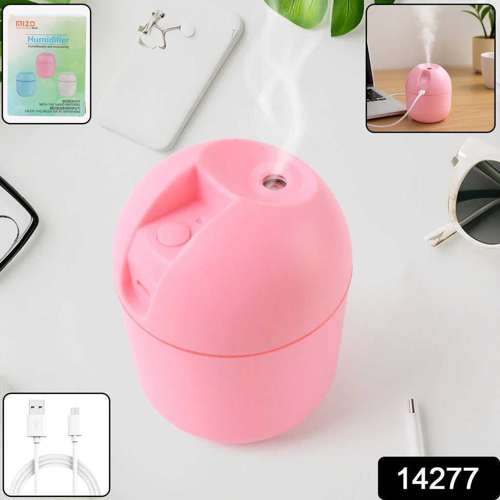 USB Mini Air Humidifier – Portable 250ml Quiet Cool Mist with LED