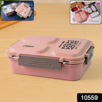 Stainless Steel Lunch Box – Premium 3-Partition Leakproof Tiffin