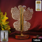 Luxury Crystal Table Lamp – Four-Leaf Clover USB Rechargeable