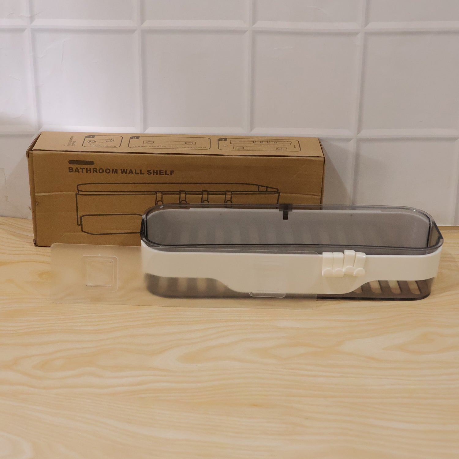 Bathroom Wall Shelf Ð Space-Saving with Hooks & Modern Design