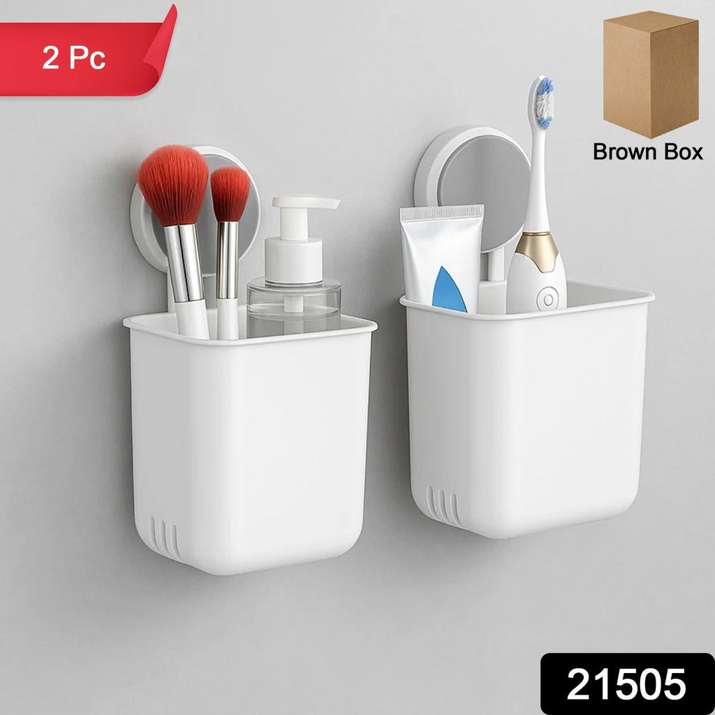 Bathroom Organizer Cups – Space-Saving Wall Mounted Set