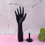 Black Hand Jewelry Display Stand – Elegant Matte Finish Organizer