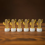 Cactus Shaped Flameless LED Candles – Set of 12 Safe Décor Lights