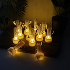 Cactus Shaped Flameless LED Candles – Set of 12 Safe Décor Lights