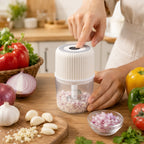 Mini Garlic Chopper Ð Cordless & Rechargeable for Easy Meal Prep