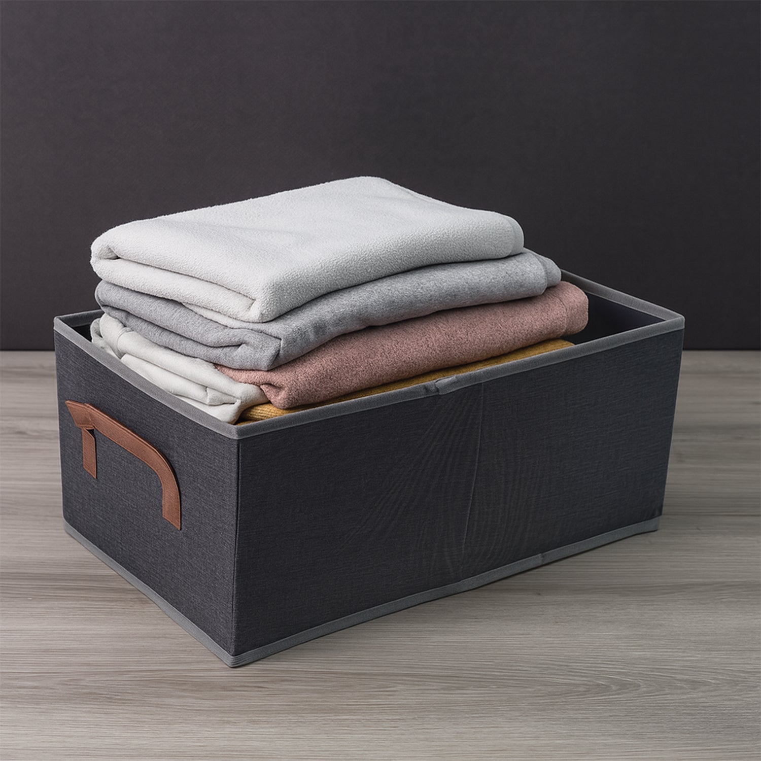 Foldable Storage Box with Handle – Large 46x28 cm Organizer