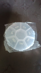 7-Sided Portable Pill Box – Compact Weekly Medicine Organizer