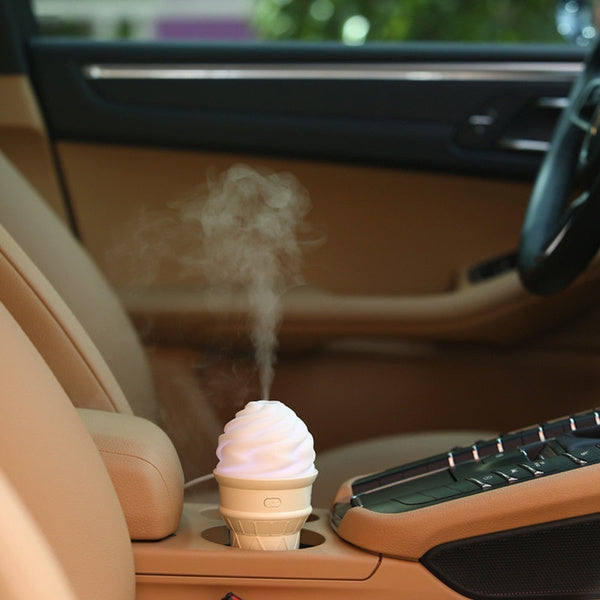 Ice Cream LED Humidifier Ð Portable Air Moisturizer & Fragrance Diffuser