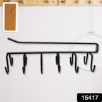 Double-Row Metal Cup Holder Rack – Space-Saving Kitchen Organizer