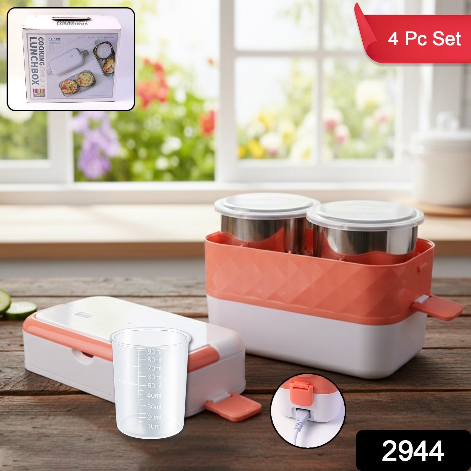 Electric Heated Lunch Box – Leakproof Stainless Steel Meal Warmer