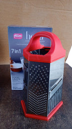 7-in-1 Stainless Steel Box Grater – Heavy Duty & Ergonomic
