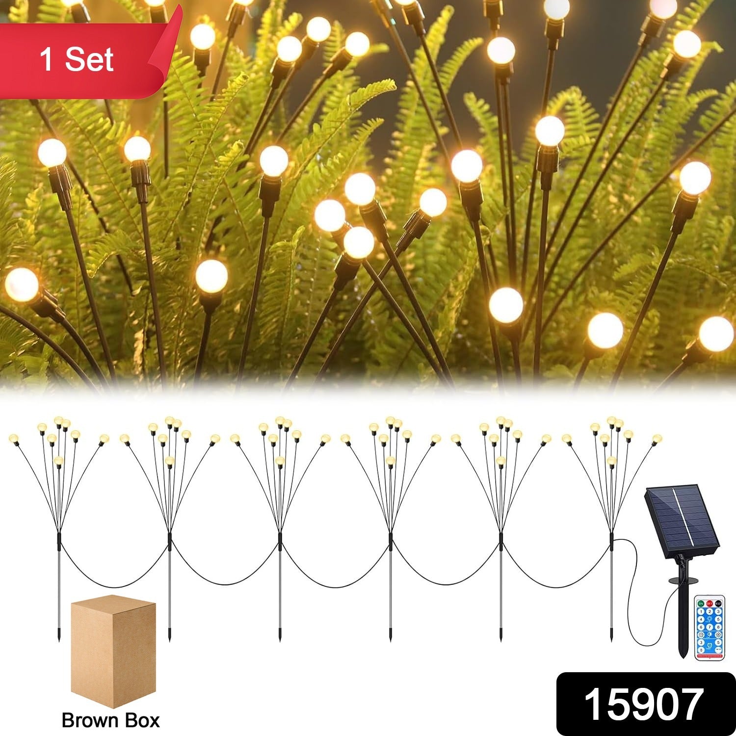Solar Garden Ball Light Set – Warm White, Energy-Saving Outdoor LEDs