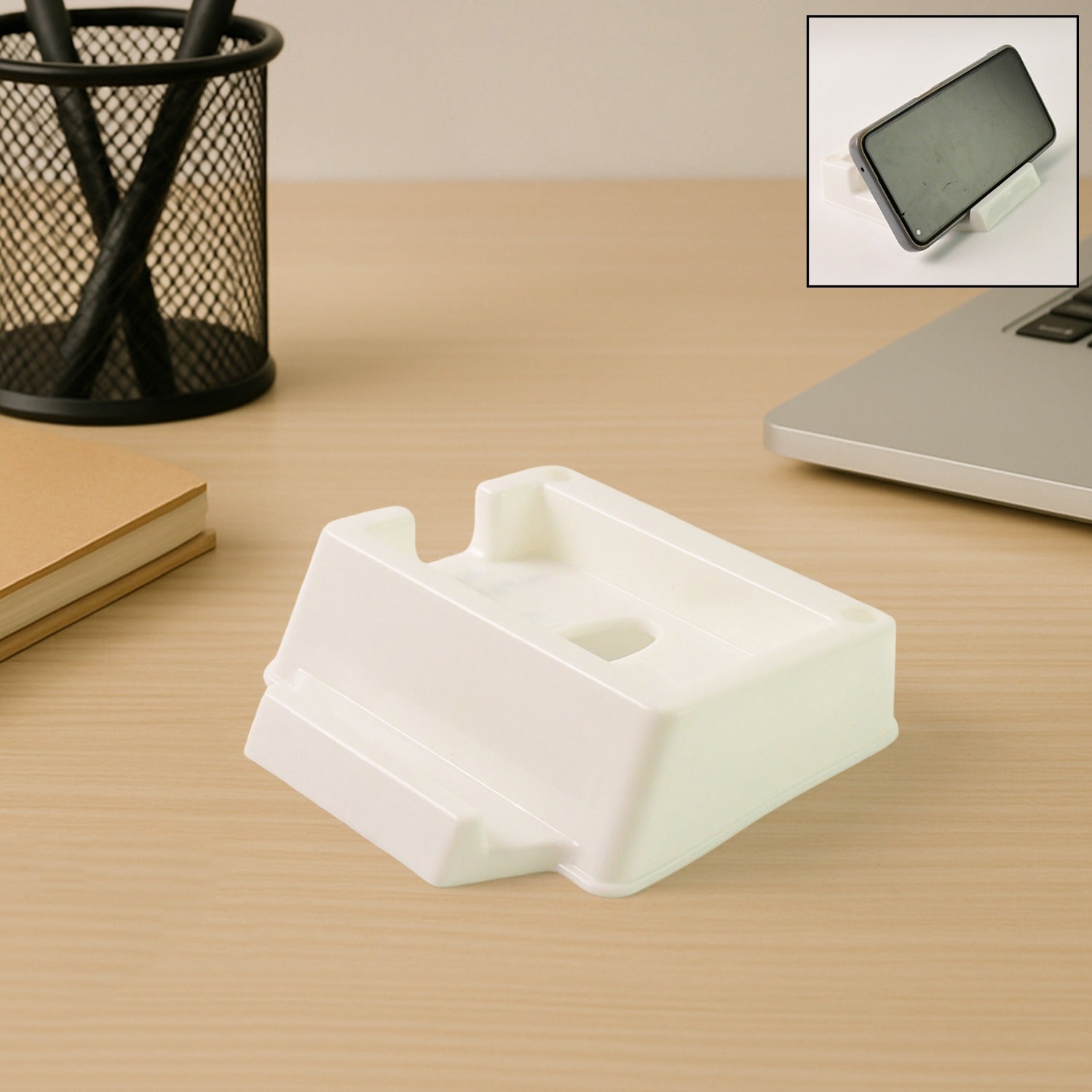 Plastic Mobile Phone Stand Ð Wall Mounted Organizer & Charger