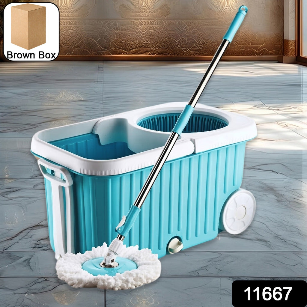 Spin Mop – 360° Rotating Stainless Steel Spinner for Deep Cleaning