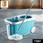 Spin Mop – 360° Rotating Stainless Steel Spinner for Deep Cleaning