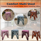 18 Inch Folding Stool – Portable Durable Step & Seating Stool
