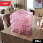 3-Tier Craft Storage Box – 18 Adjustable Compartments for Organizing