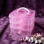 3-Tier Craft Storage Box – 18 Adjustable Compartments for Organizing