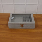 Velvet Jewellery Organizer Box Ð Transparent Lid & Multi-Compartment Storage