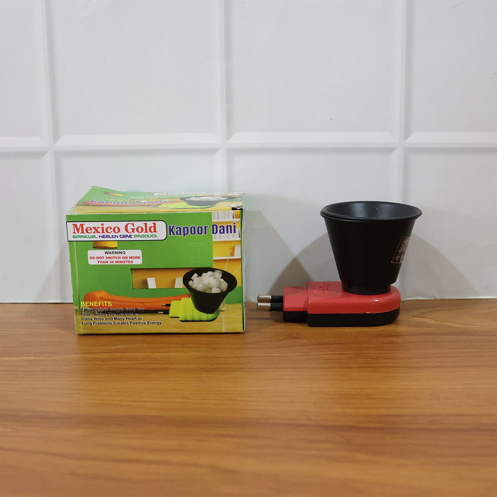 Electric Kapoor Dani Diffuser – Smoke-Free Camphor for Pure Air