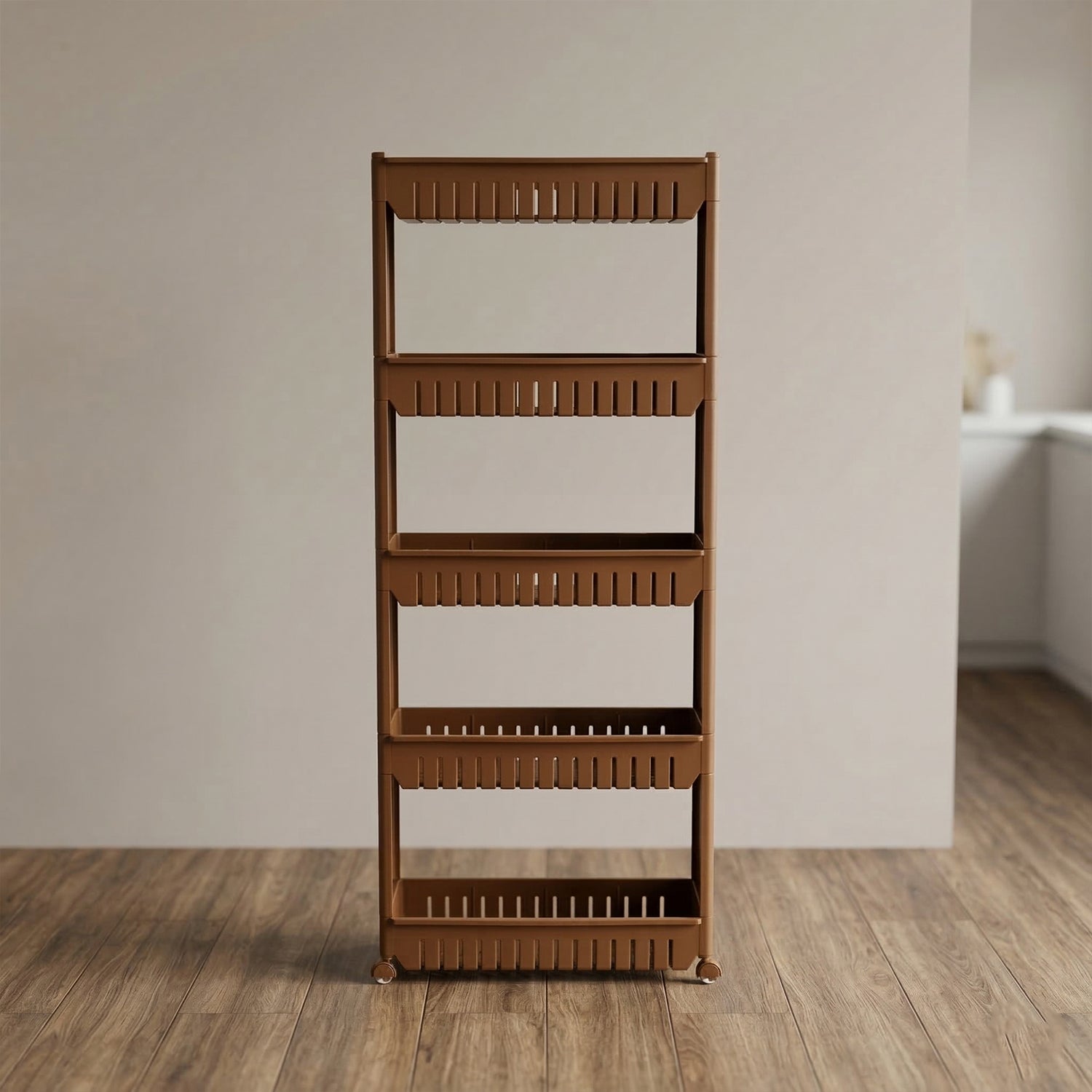 Kitchen Storage Rack – Space-Saving Multi-Tier Organizer with Wheels