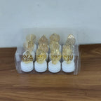 Leaf Shaped Flameless LED Candles – Elegant Decorative Set of 12