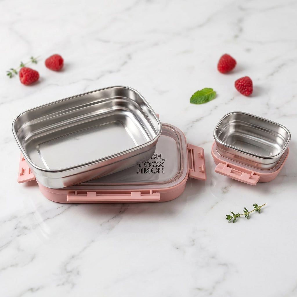 Kids Stainless Steel Lunch Box Set Ð Leak-Proof & Durable