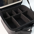 LED Light Makeup Organizer Box – Portable Cosmetic Storage with Mirror