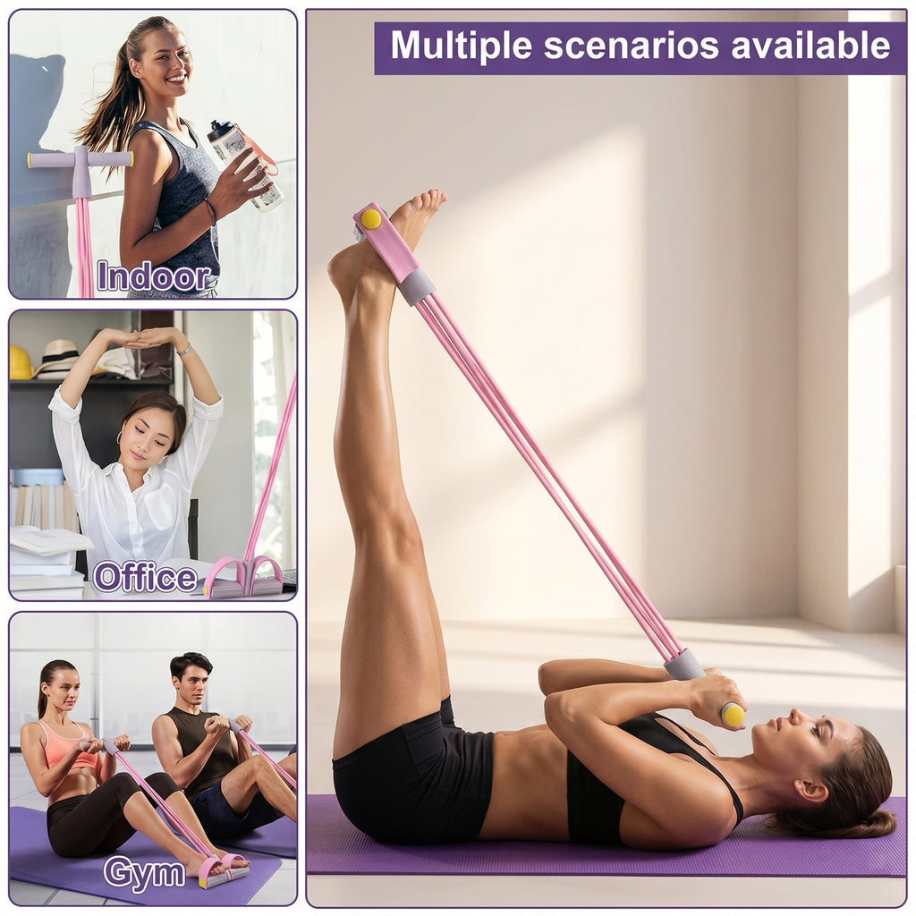 Pull Rope Resistance Exerciser Ð Full Body Workout & Portable Fitness Tool
