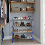 4-Layer Shoe Rack Organizer – Durable Stainless Steel Storage