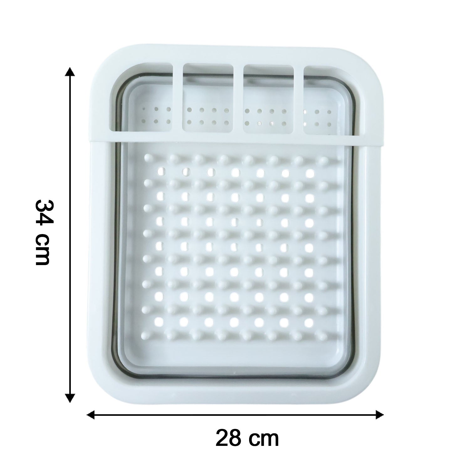 Foldable Plastic Dish Drying Rack – Space-saving & Portable Organizer