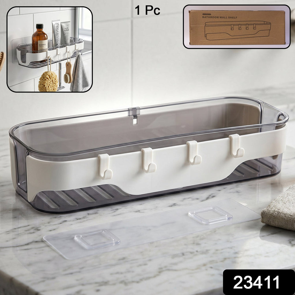 Bathroom Wall Shelf Ð Space-Saving with Hooks & Modern Design
