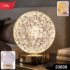 Round Crystal LED Table Lamp Ð Dimmable Touch & USB Rechargeable