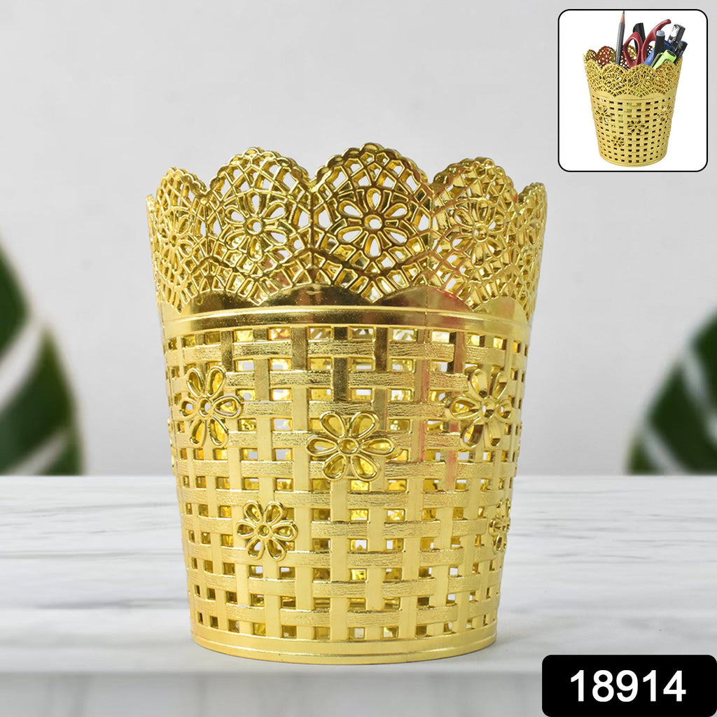 Metal Mesh Pen Holder – Durable Office Desk Organizer Stand