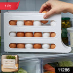 Plastic Egg Storage Organizer Ð Space-saving fridge tray for neat kitchen organization