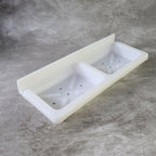 Double Compartment Wall Mounted Soap & Sponge Holder – Space Saver