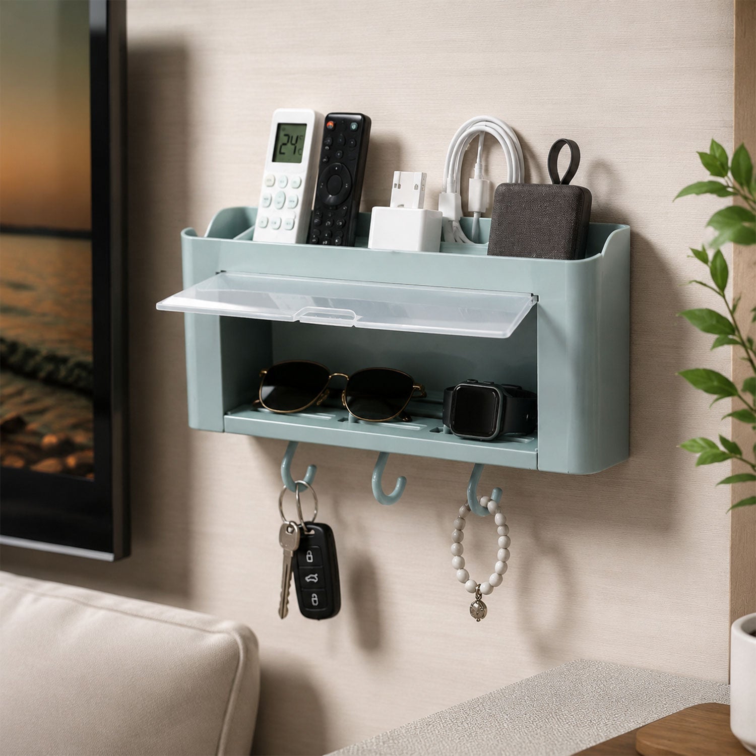 Wall Mounted Storage Organizer Shelf Ð Space-Saving Bathroom & Kitchen Solution