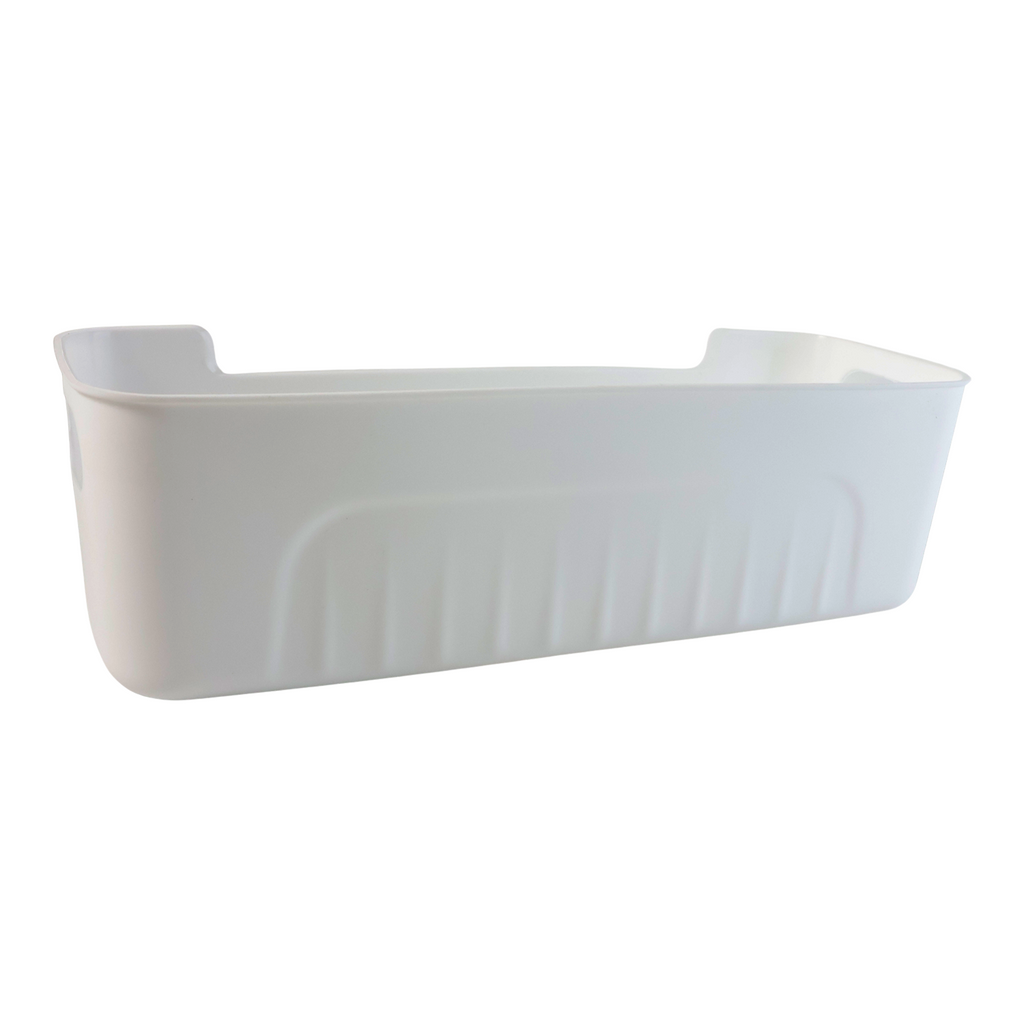 White Plastic Storage Basket Set – 4 Durable Stackable Organizers